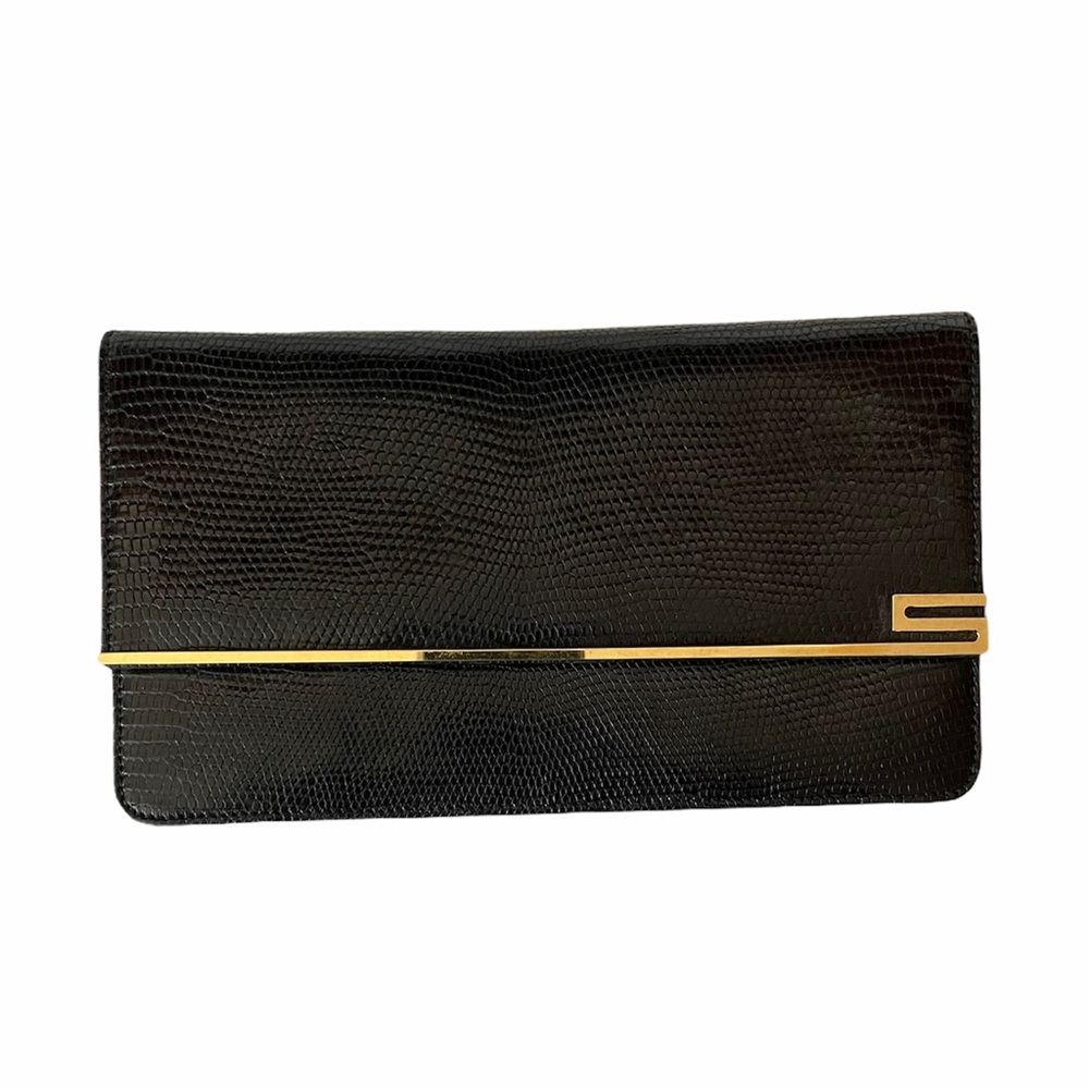Suarez New York Lizard Black Clutch - Picture 3 of 11